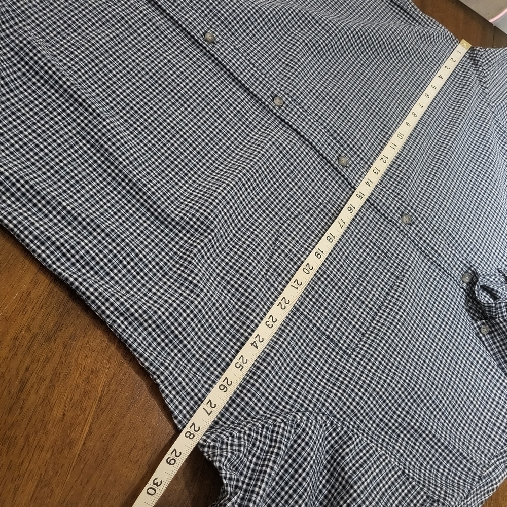 Eddie Bauer Short Sleeve Plaid Button Down Shirt - Picture 8 of 10